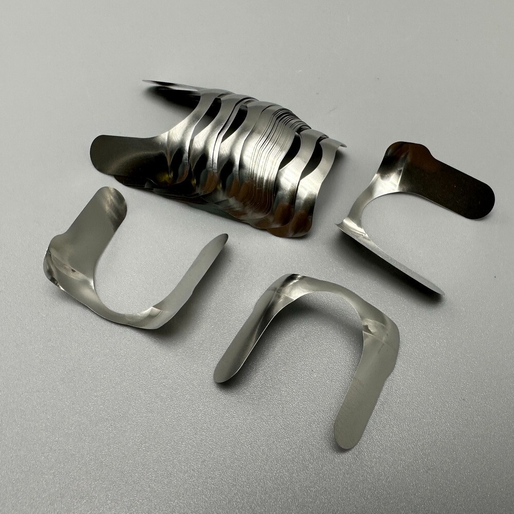 30Pcs Dental Matrix Contoured Anterior Metal Matrix M8 Twin Anterior Matrices