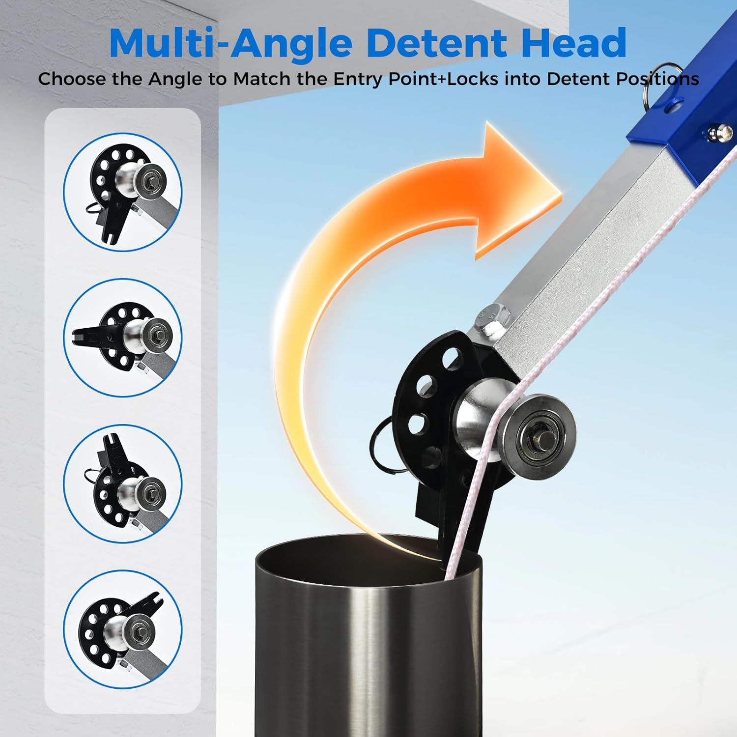 Handheld Cable Puller Drill-Powered Wire Tugger with 1000lb Pulling Force