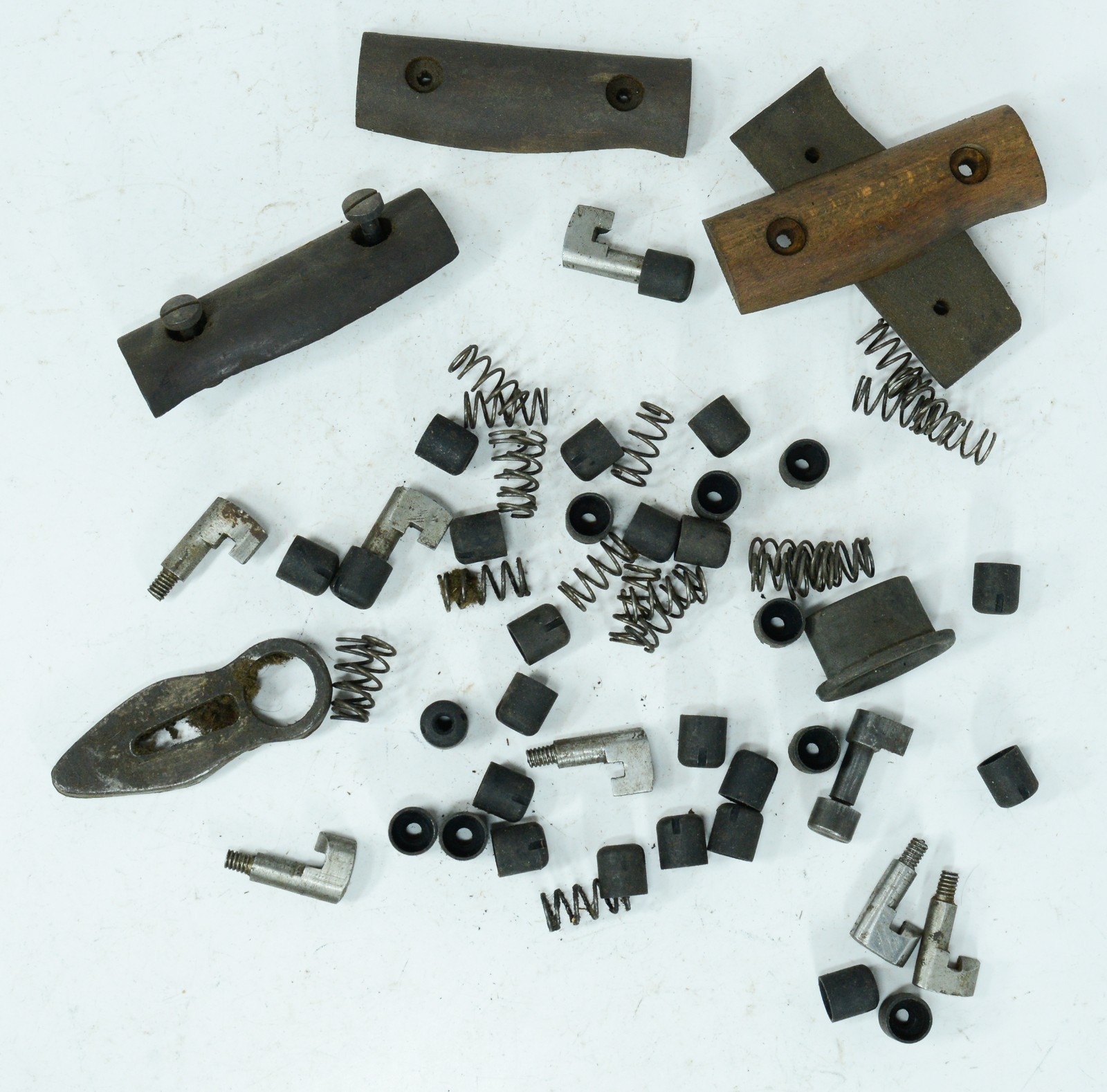 LOT WWI British Pattern 1903 1907 Bayonet Grips Nuts Lugs Springs & Guard Parts