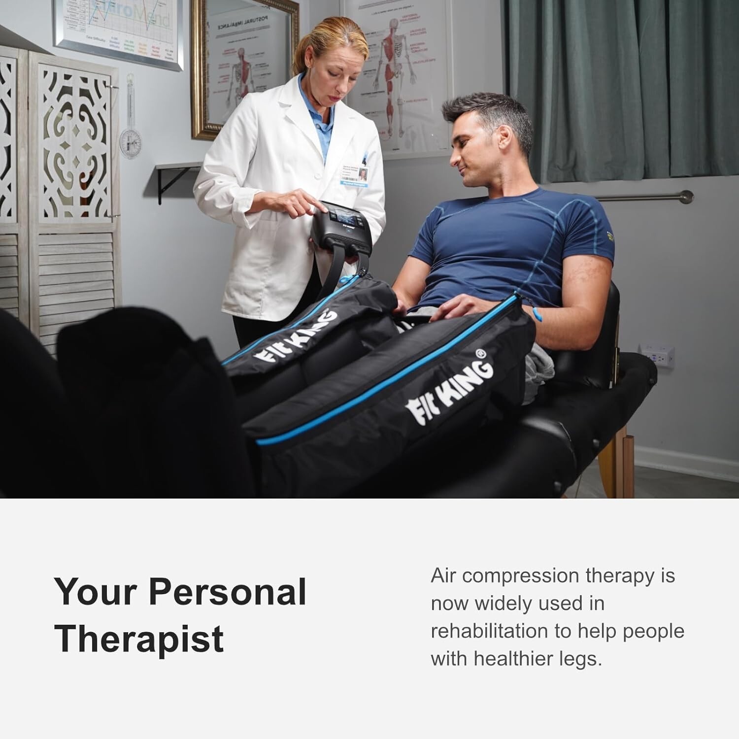 Open box Fit King Professional Full-Leg Air Compression System FT091A