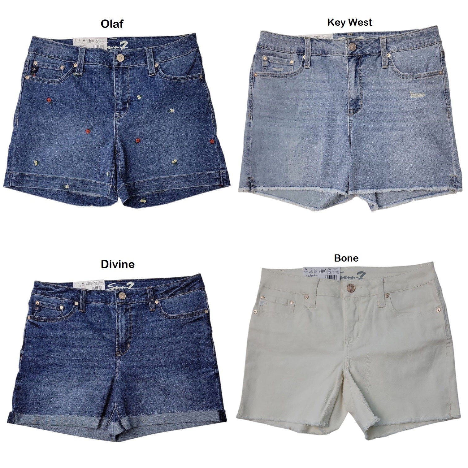 Seven7 Women's Mid-Rise Comfort Stretch Weekend Short