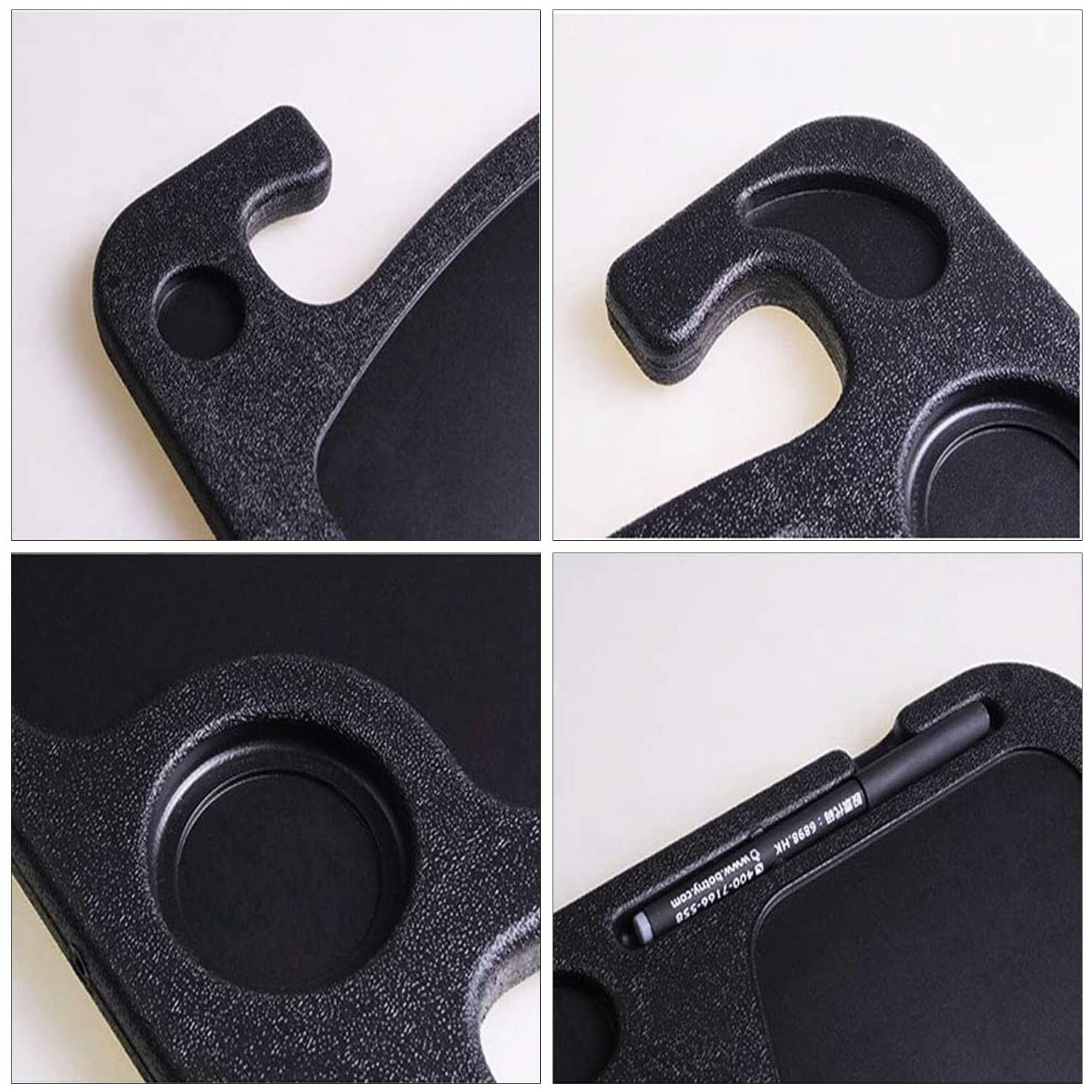 Car Steering Wheel Tray Desk Two Sided For Laptop Drink Food Work Table Holder