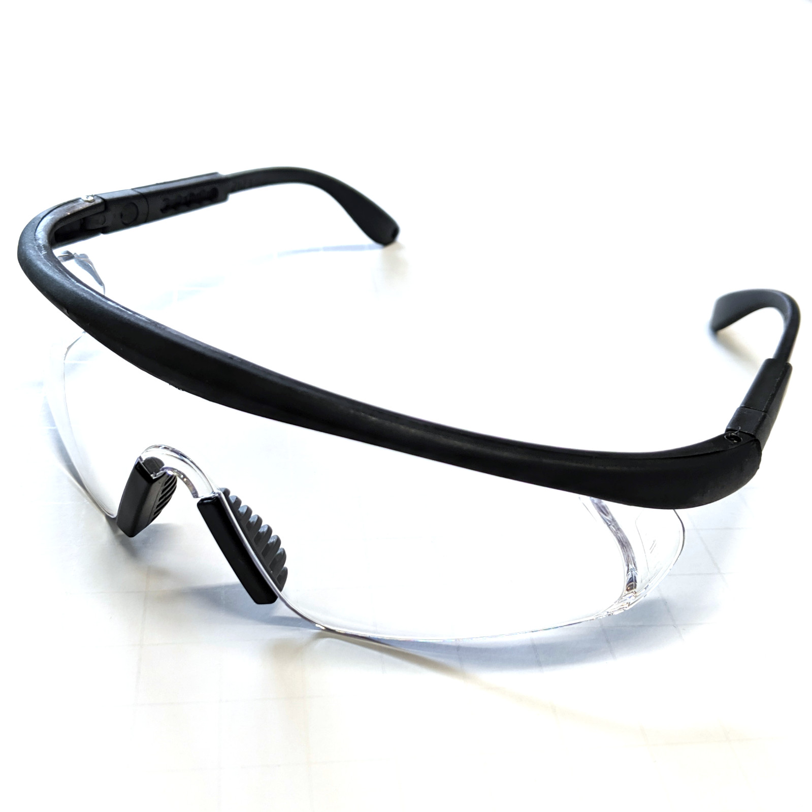 12 PAIR PACK Protective Safety Glasses Clear Lens Adjustable Temple Eyewear Work