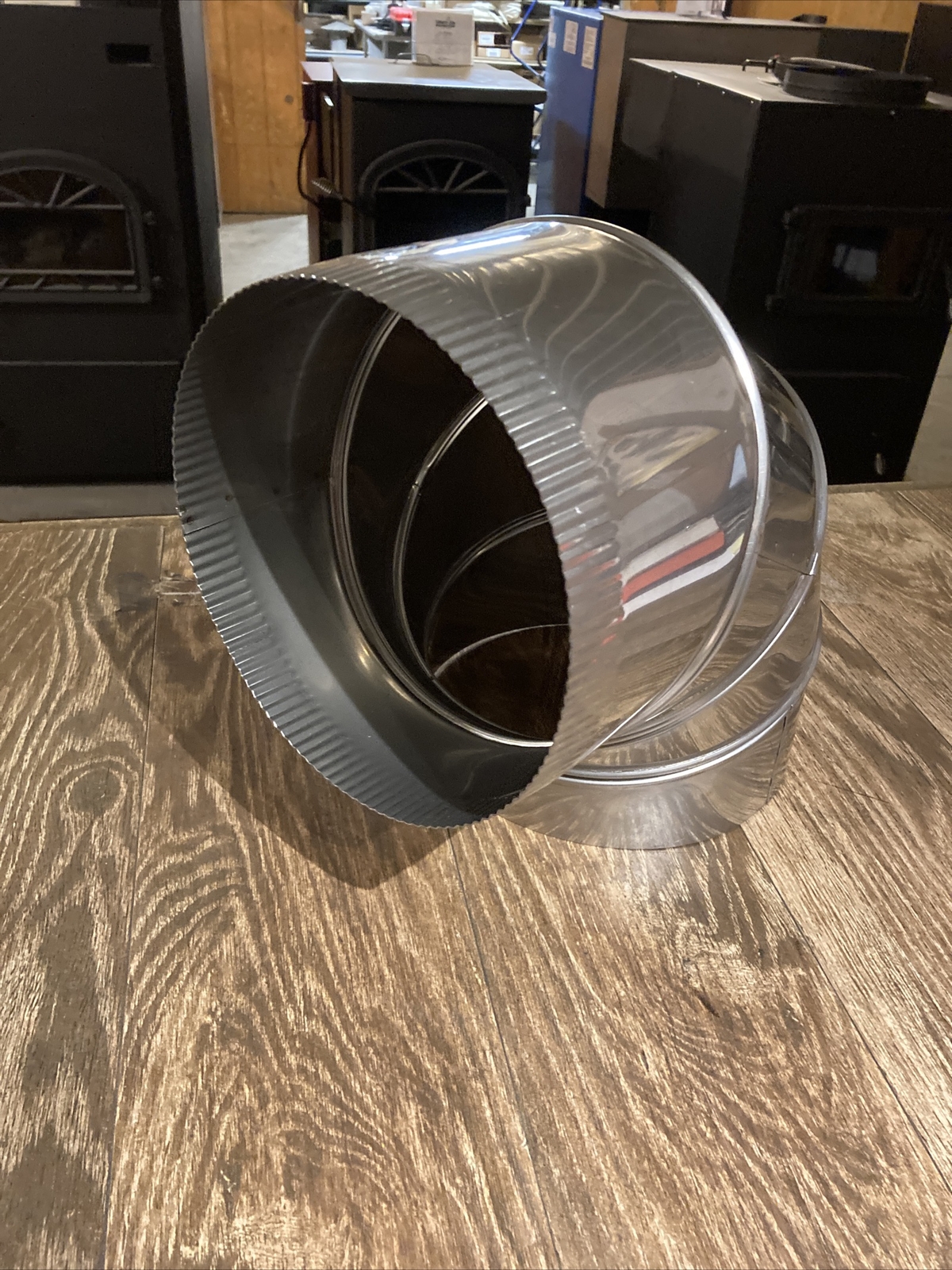 8” Stainless Steel Stove Pipe Chimney Adjustable Elbow