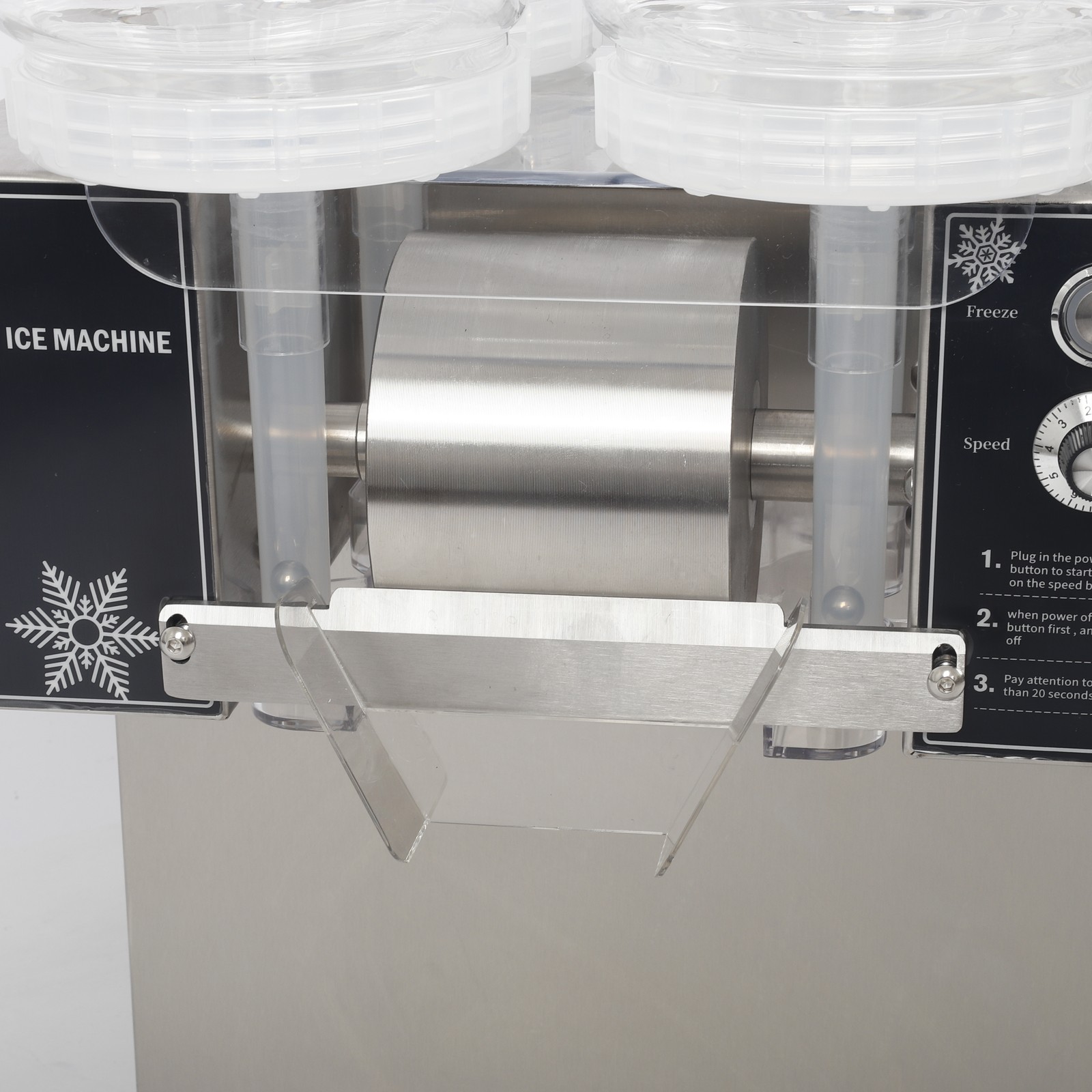 4Barrels Snowflake Ice Machine SnowCone Maker AirCooling System SmartTouchScreen