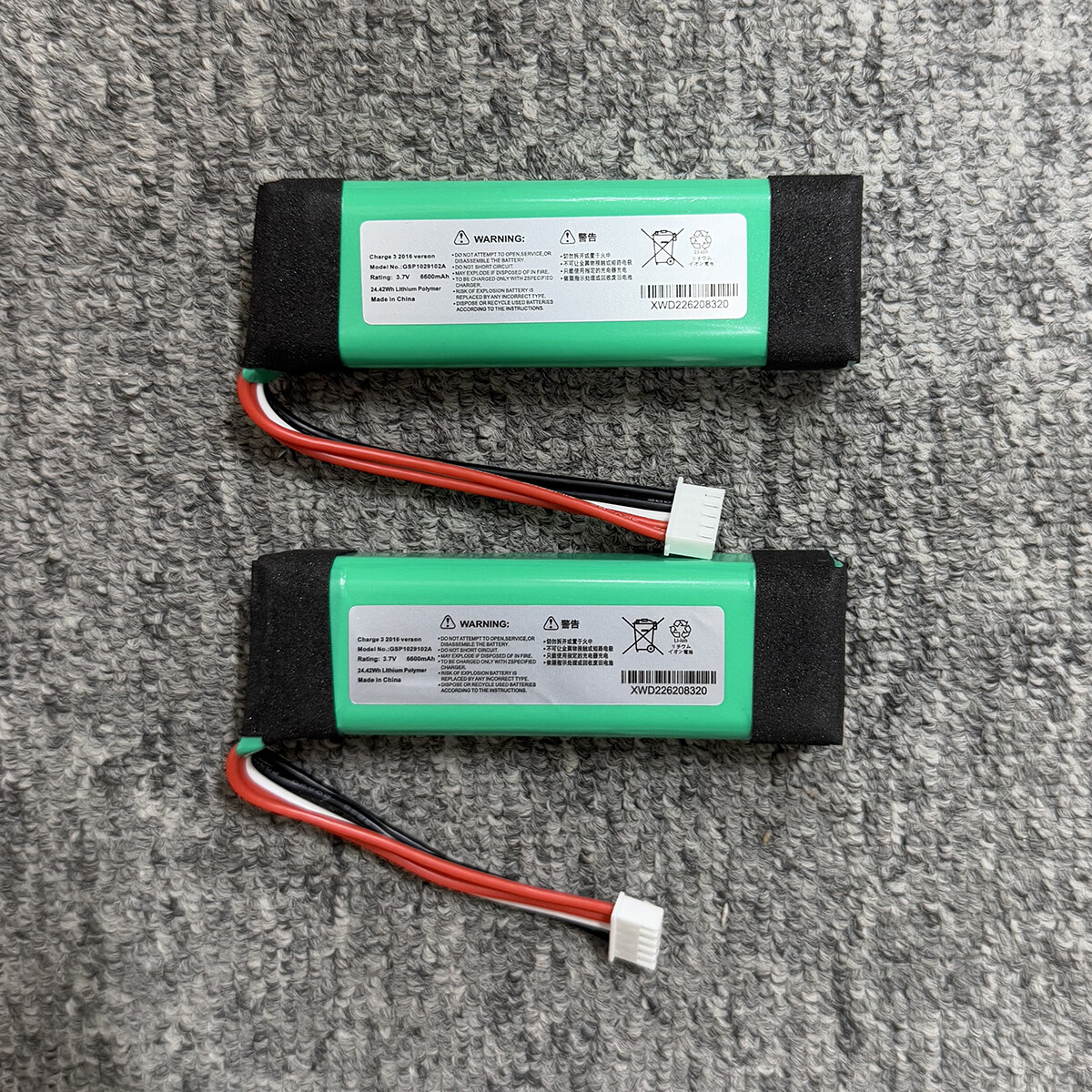 New 6600mAh Battery Replacement for JBL Charge 3 2016 Version GSP1029102A 24.4Wh