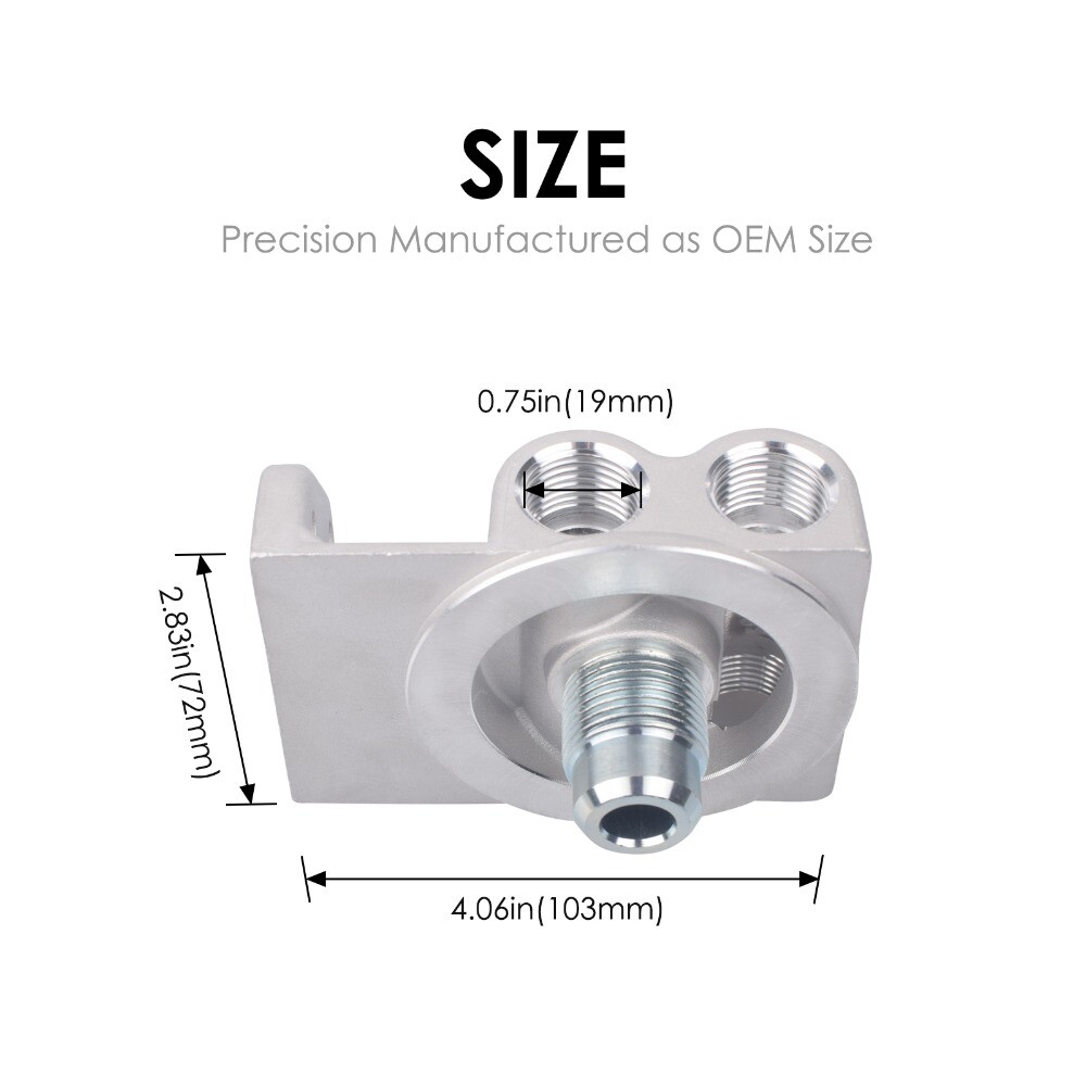 4770 / WIX 24770 Diesel Fuel Filter Remote Mount Base For CAT 1R-0749 1R-0750
