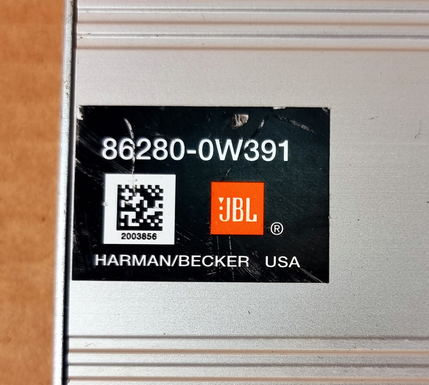 Toyota Camry 2007-2011 JBL Amplifier 86280-0w390 Oem Used 862800w390