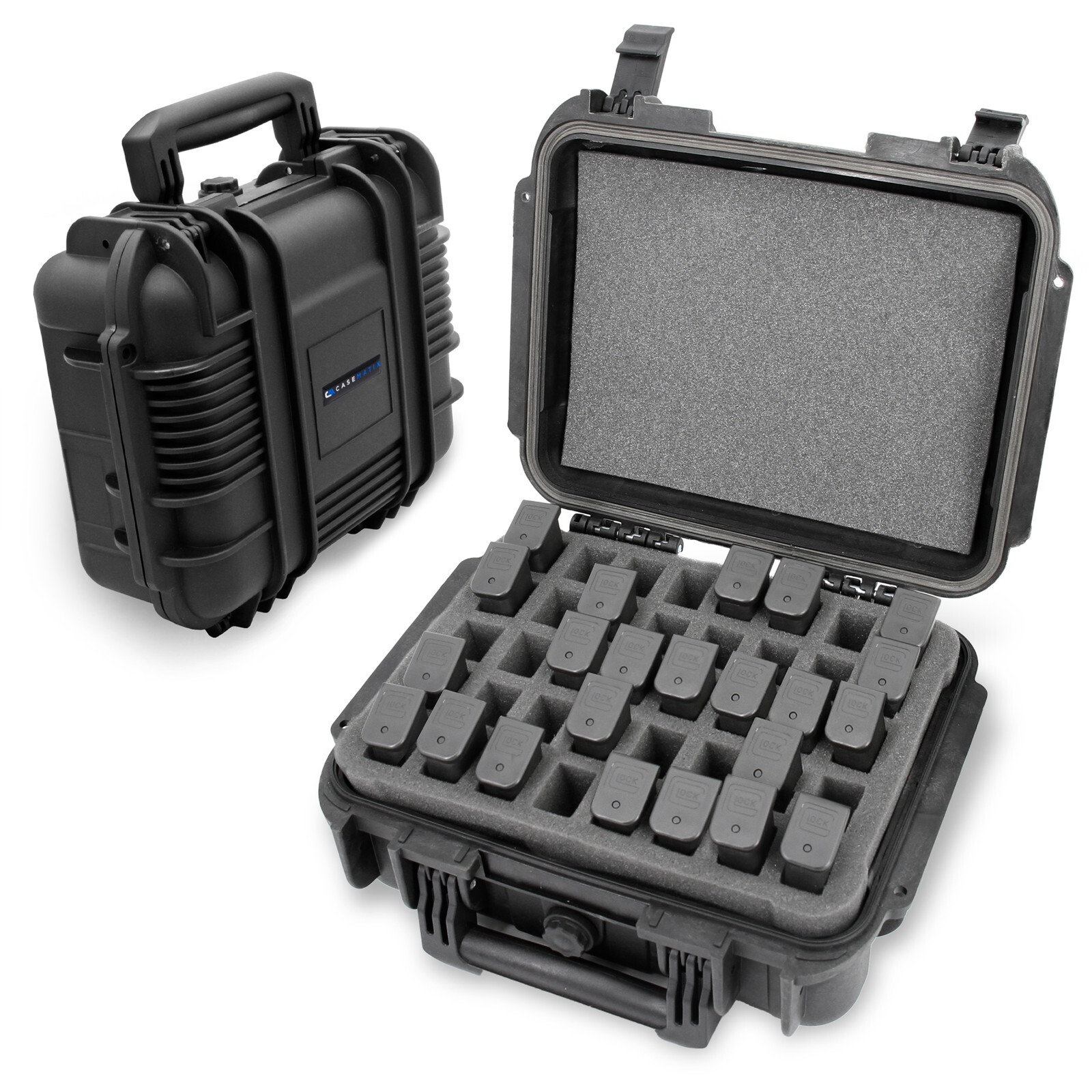 CM Pistol Magazine Storage Case TSA Approved Waterproof 9mm Pistol Clip Holder