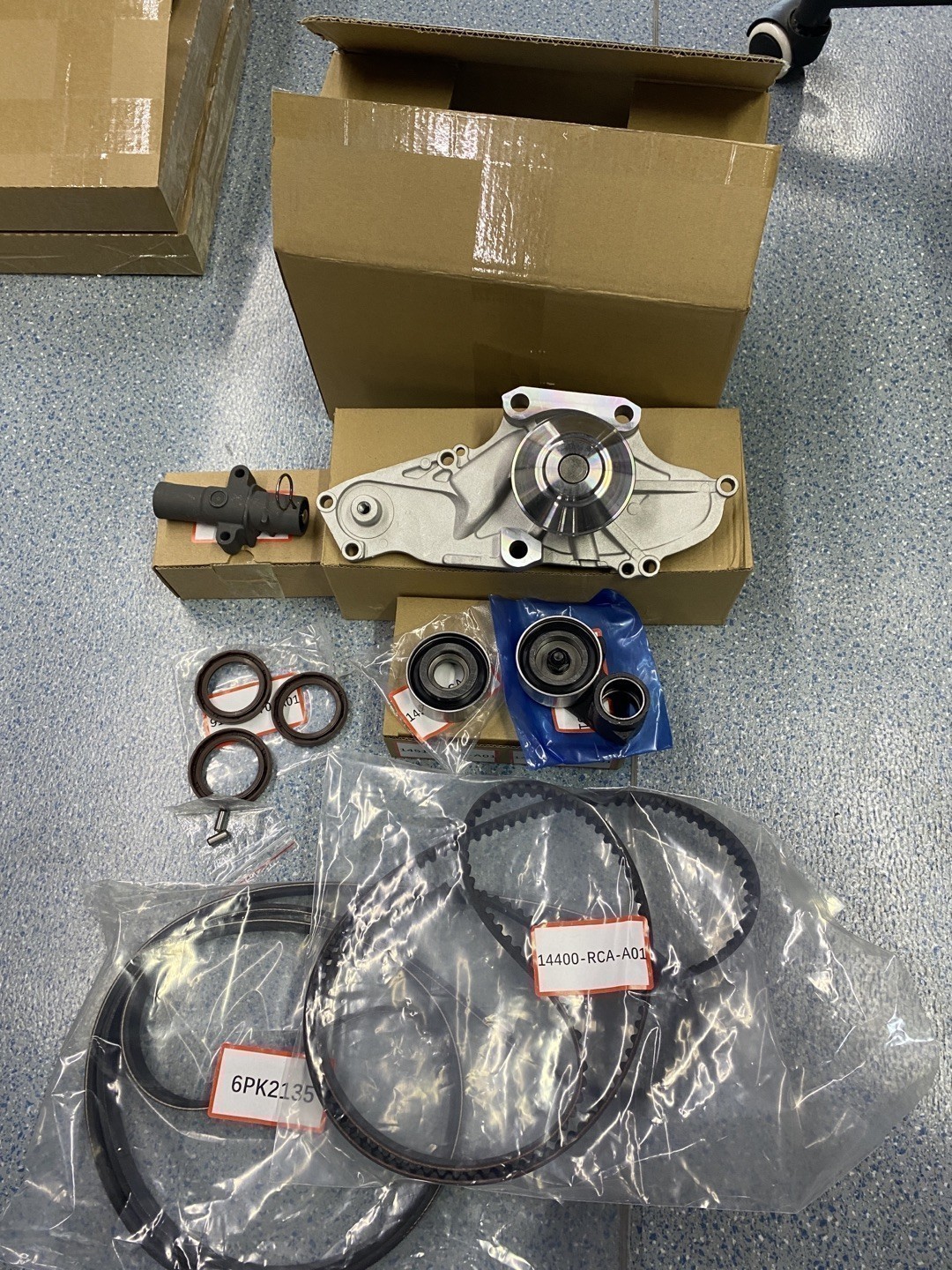 Timing Belt Water Pump Kit Fit For Honda Accord Odyssey Pilot Ridgeline 3.5L