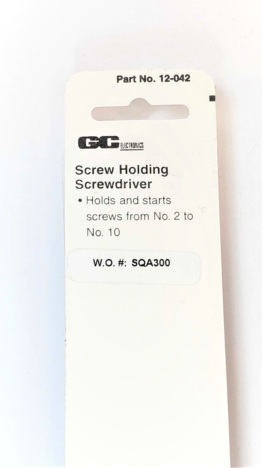 GC Electronics 12-042 Screw Holding Flat Bladed Screwdriver Tool - NEW