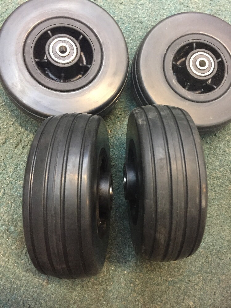 lot of (4) 6" Caster Wheels Jazzy Wheelchairs select elite Quantum 600 edge 614