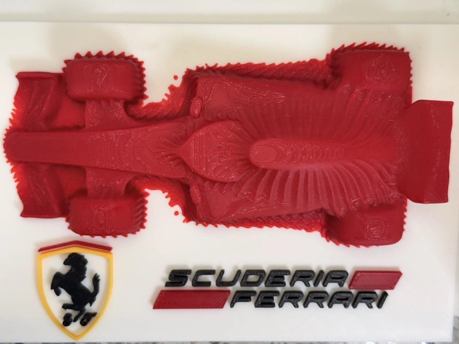 Ferrari F1 Car Reveal Art For Desk Man Cave Office boyfriend Gift Scuderia Wall