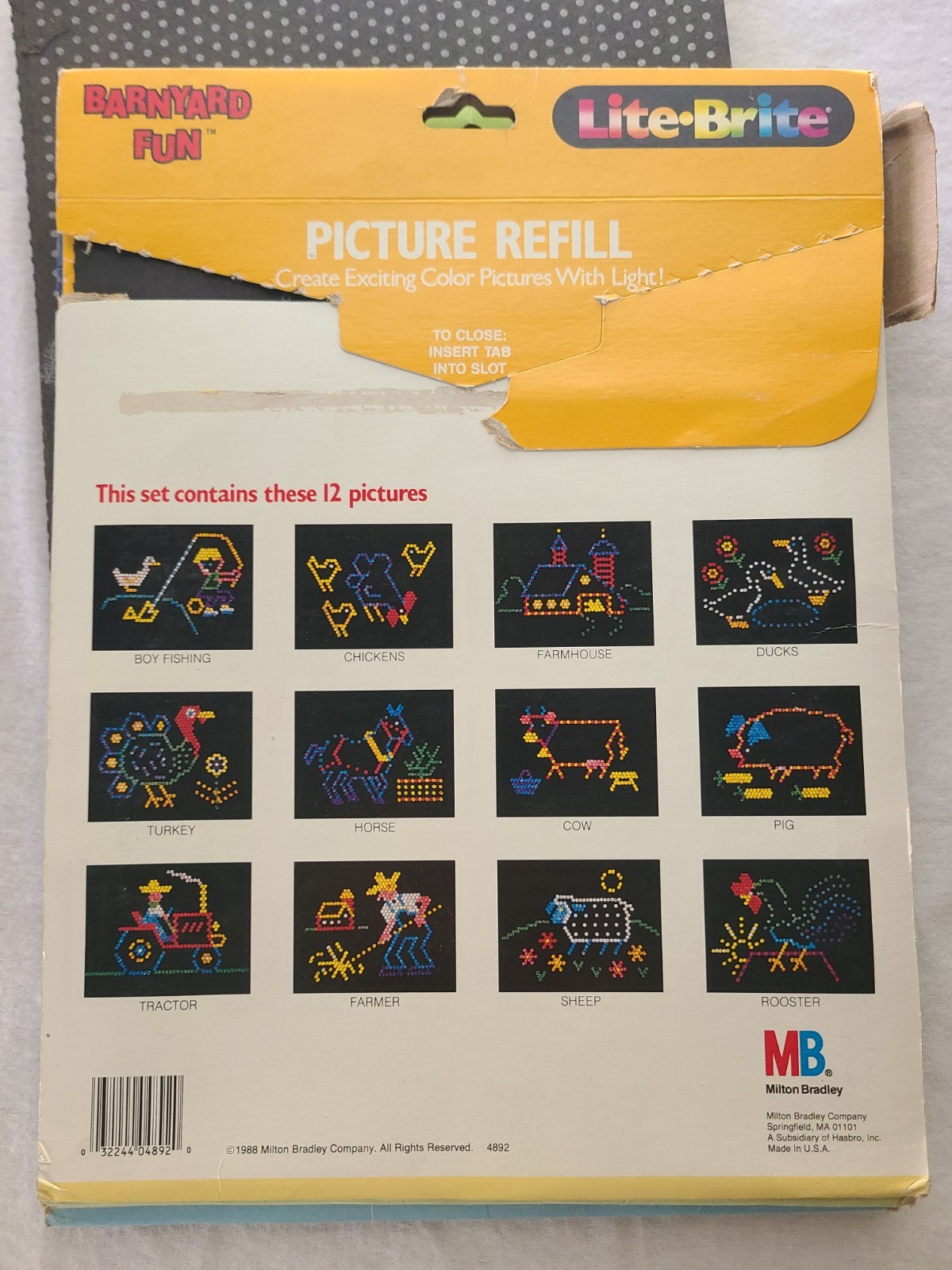Lite Brite UNUSED BLANK Refill Pages Sheets Vintage LOT OF 9x12"