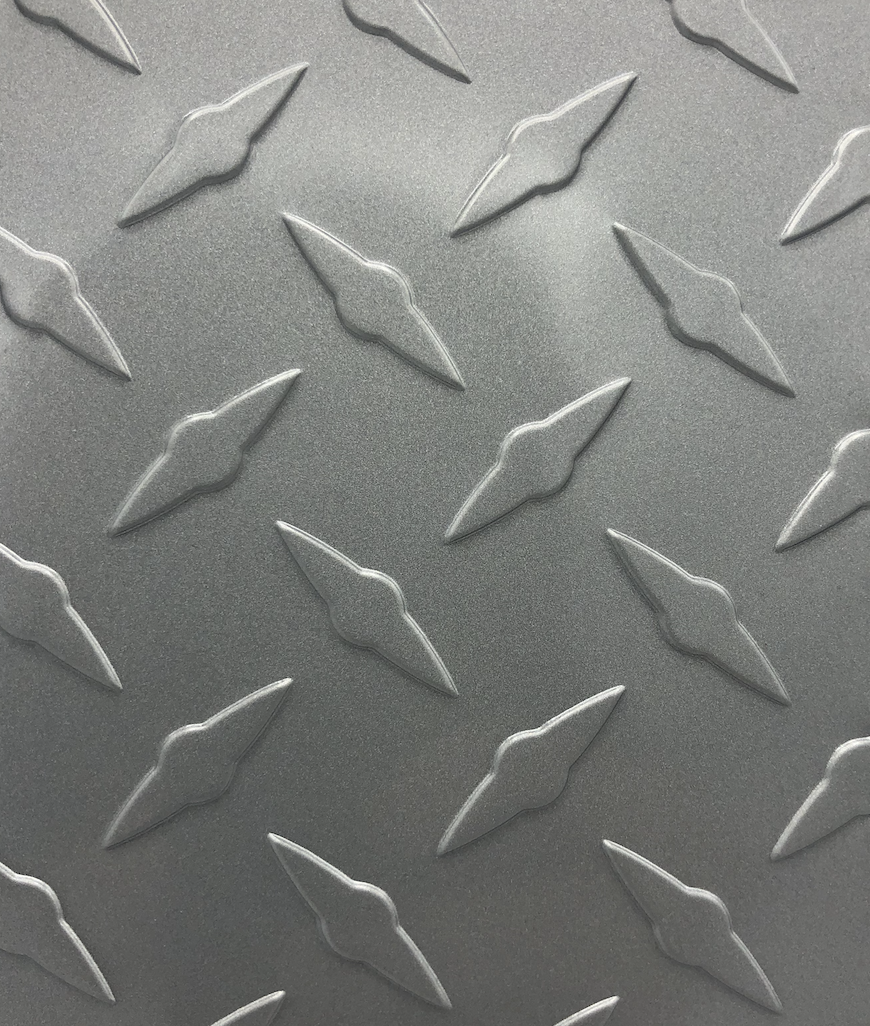 Diamond Plate Sheet .025" Aluminum Flashing Trim Guard - Various Colors, Sizes