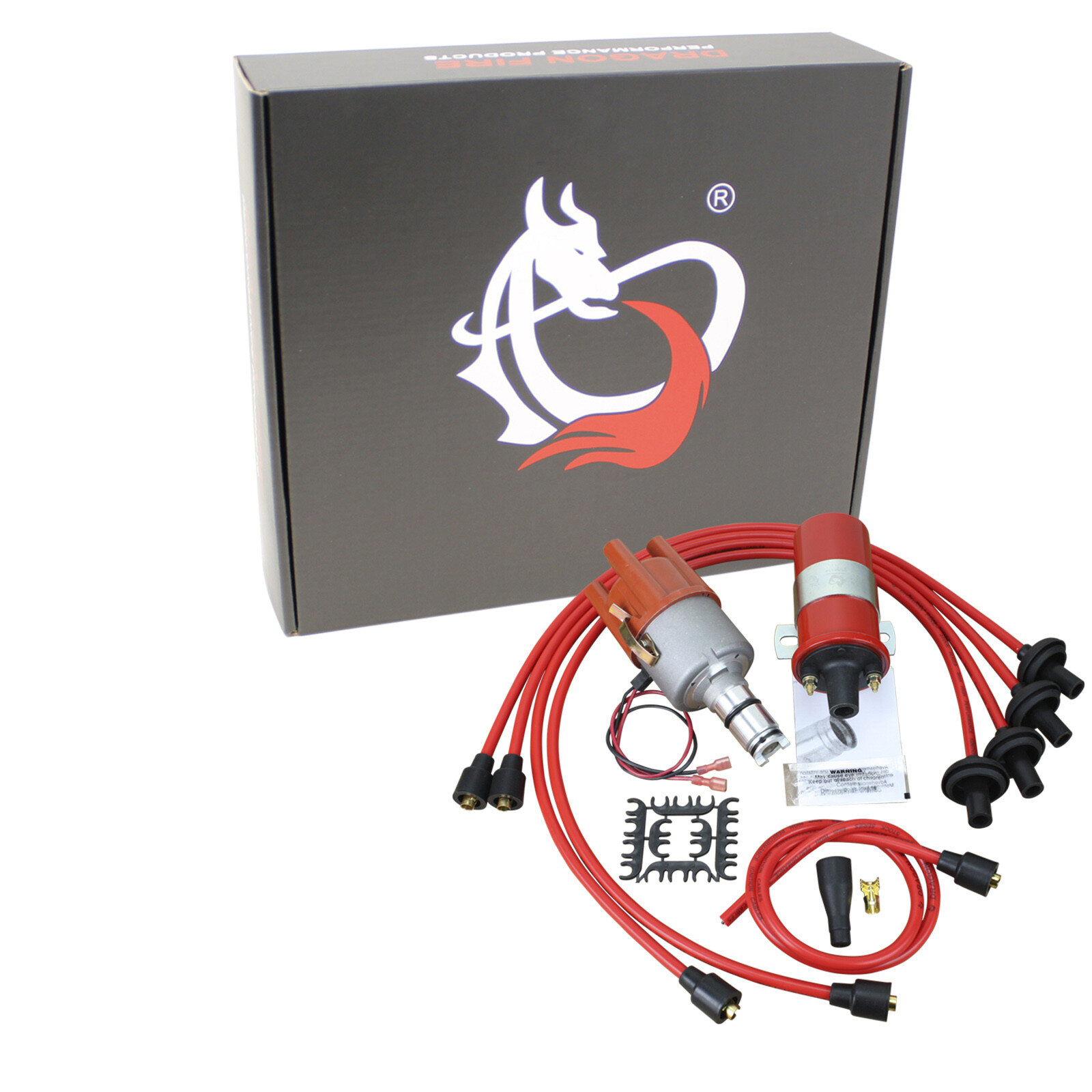 DRAGON FIRE Electronic Ignition Upgrade Distributor Plug Wires Coil for 53-79 VW