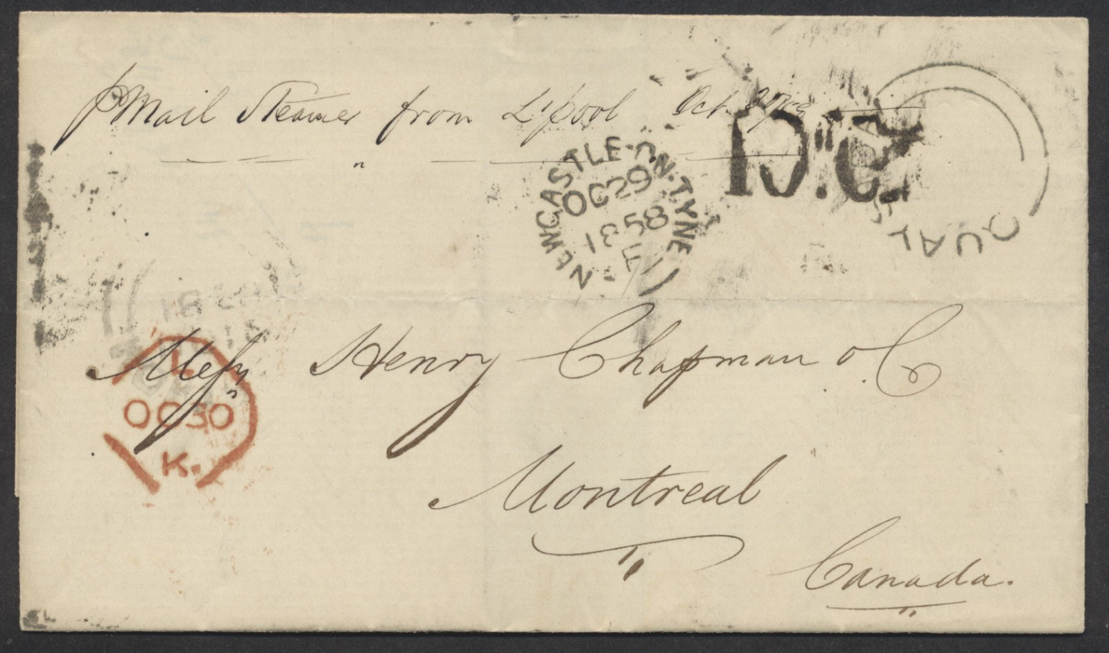 1858 TransAtlantic SFL Quayside England to Montreal