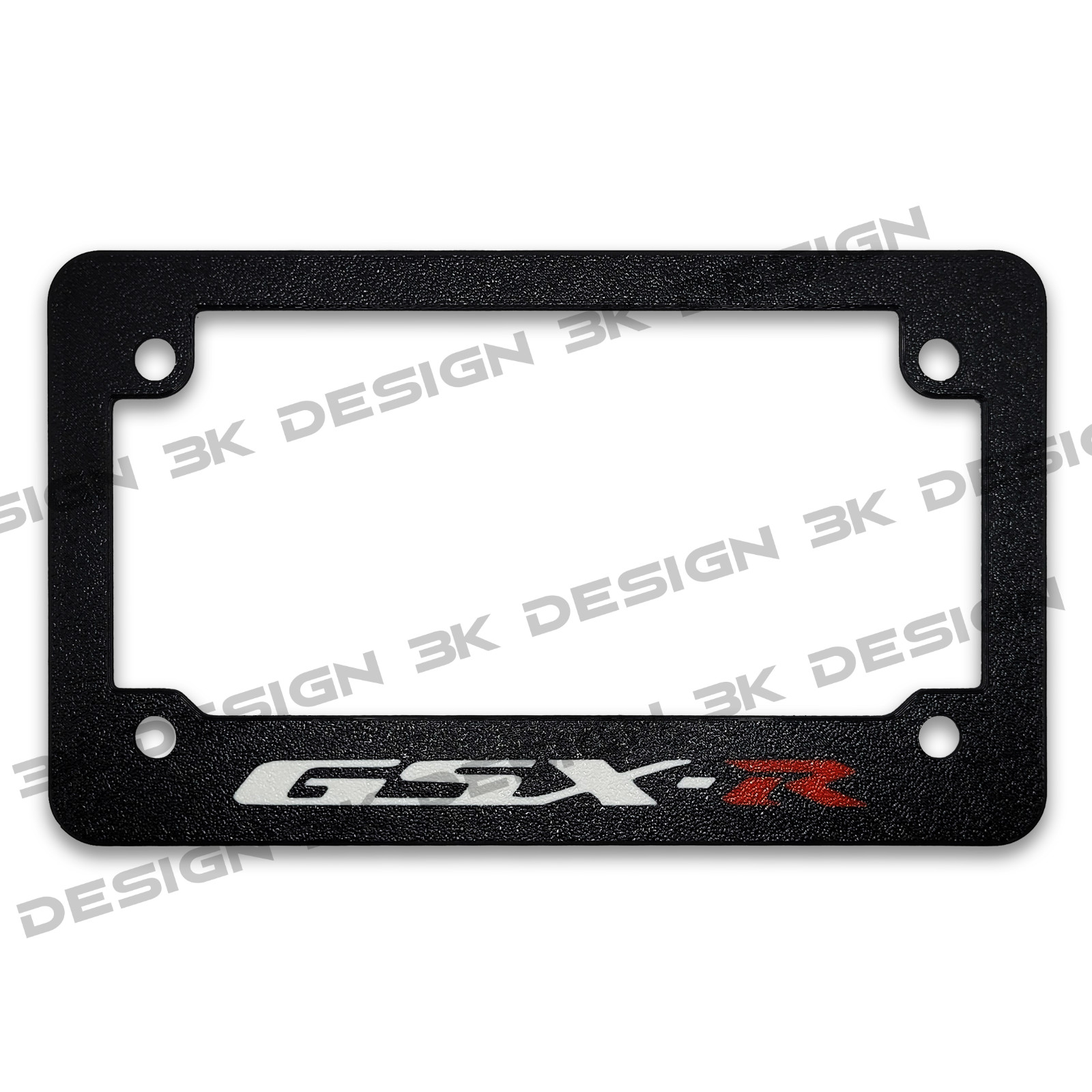 For Suzuki GSX-R GSXR Textured Motorcycle License Plate Frame (ALL MODELS YEARS)