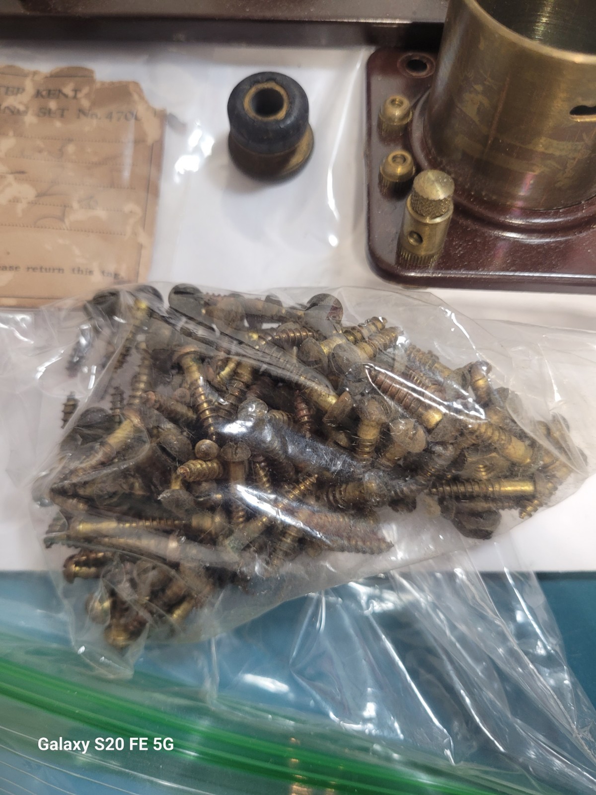 Atwater Kent Radio Parts Dial Breadboard Screws & tag Lot Antique 1920s