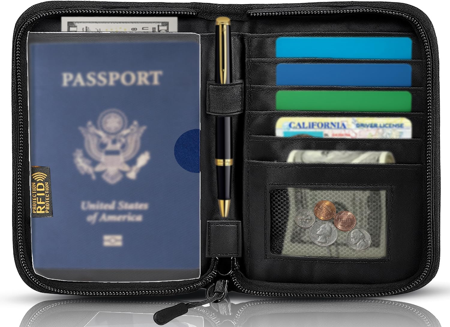 Passport Holder for Travel Essentials, RFID Blocking Protector Passport Wallets,