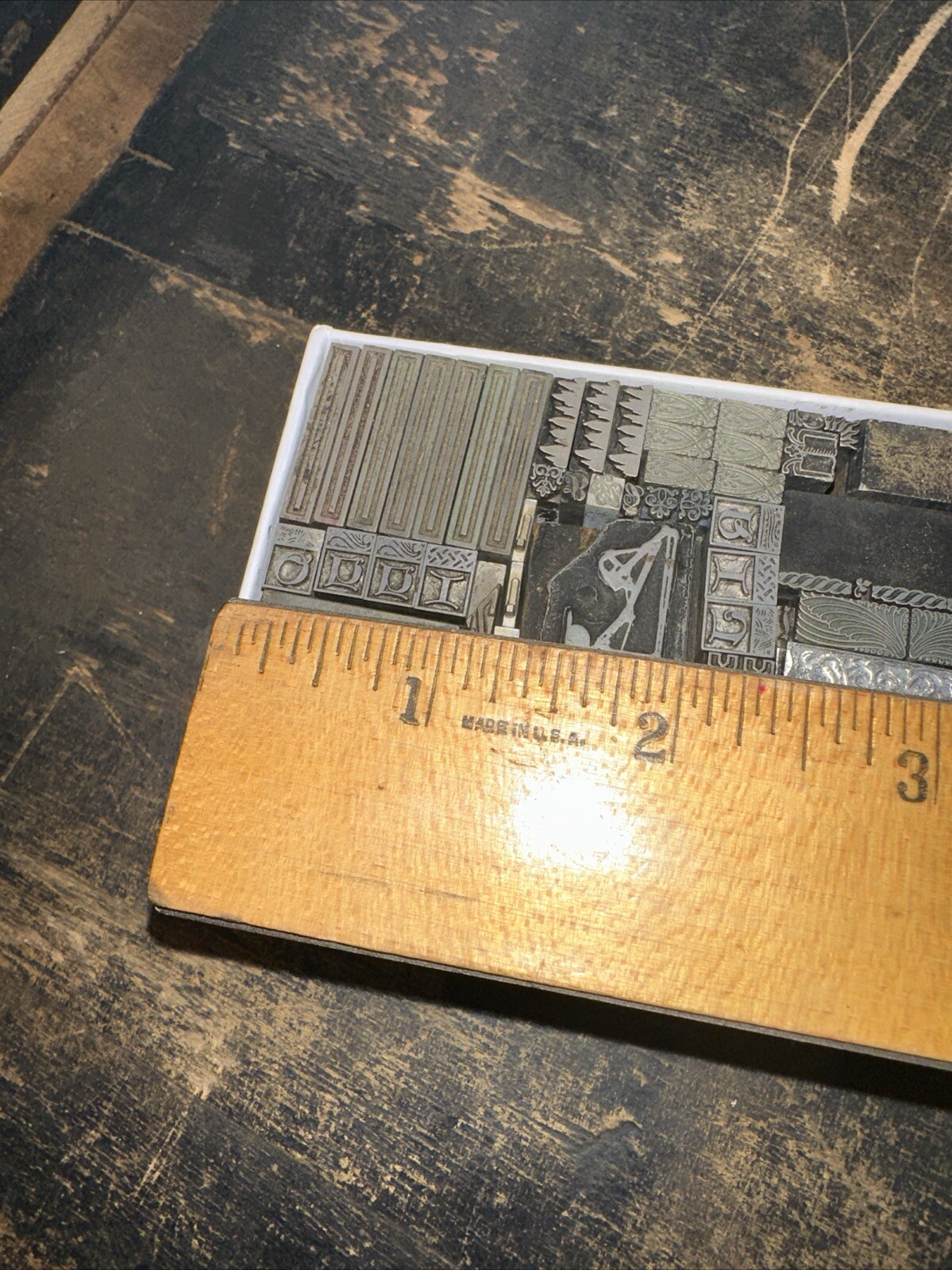 Printing Blocks “ Lead Ornamental Borders Dingbats” Nice Variety Beautiful! C7