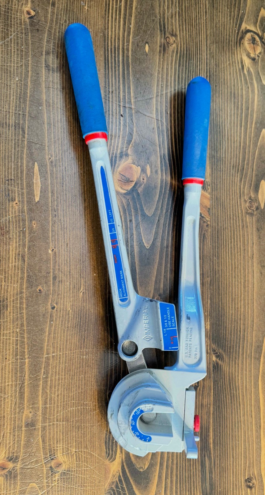 Imperial Triple Head 180 Degree Tube Bender, 370-FH for 3/16in to 1/2in Capacity