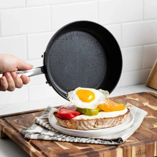 All-Clad HA1 Expert Hard Anodized Nonstick Fry Pan, Set of 2 .8" & 10
