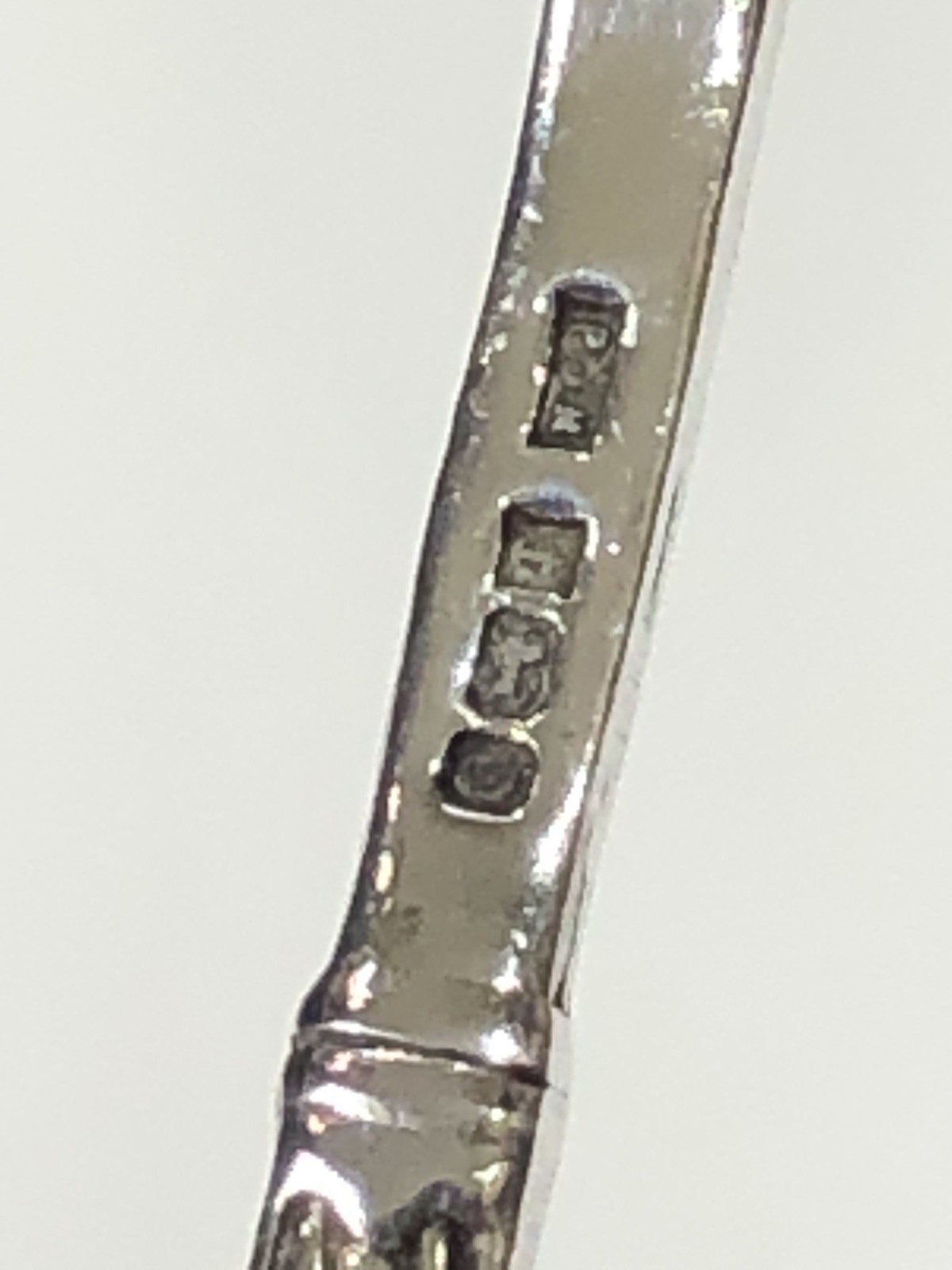 Sterling Silver Salt Spoon Birmingham England 1992 - Vintage