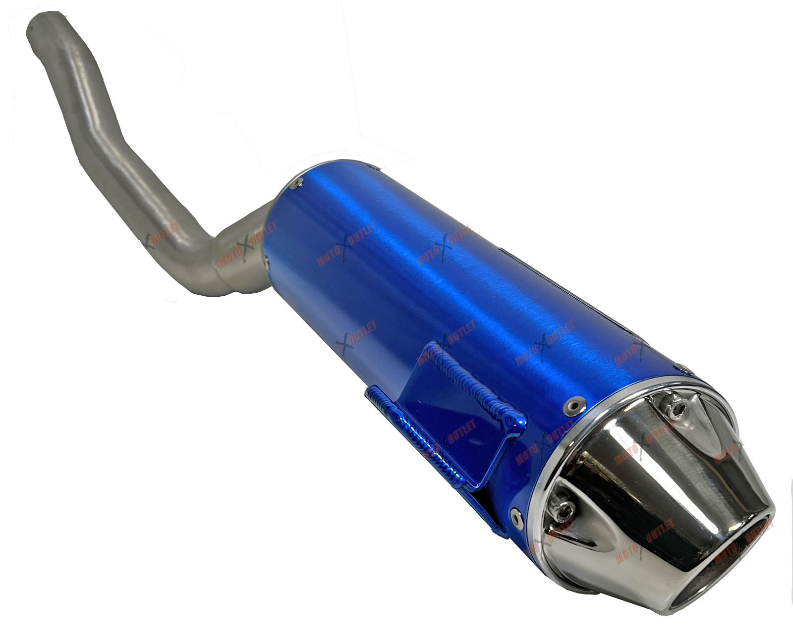 HMF Blue Yamaha Warrior 350 Slip on Exhaust Muffler Pipe Atv Silencer 1987-2004