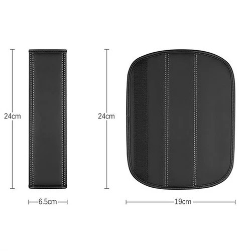 2PC Car Accessories Seat Belt Covers Shoulder Pads Leather For Mercedes Benz AMG