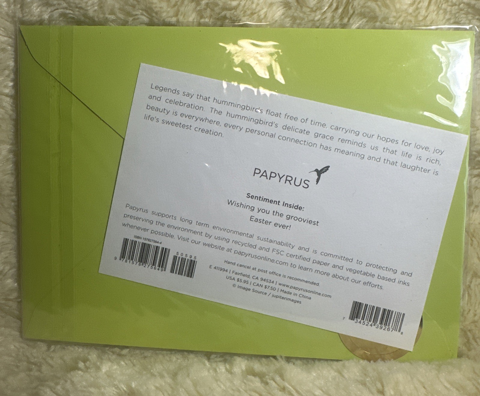 Papyrus Easter Card Hippie Chicks Peace Glitter Flowers Headbands Mod Groovy