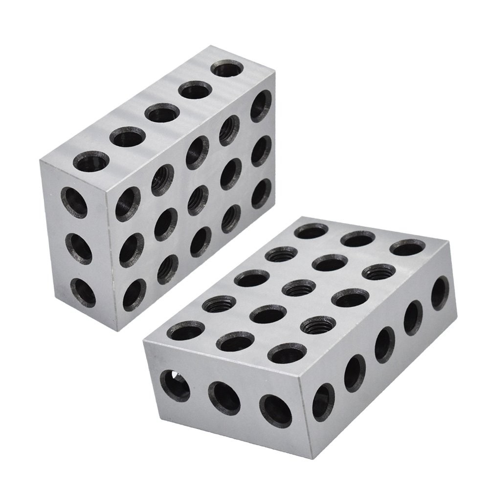 1 Matched Pair 246 blocks 23 holes 2x4x6 blocks .0002" 2-4-6 Blocks Machinist