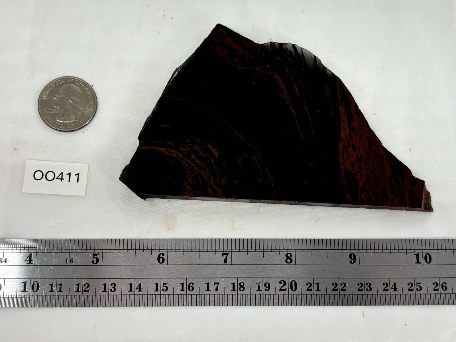 Tri-flow Sheen/Lace Obsidian Slab Lapidary Cabbing Knapping Combo ship avail