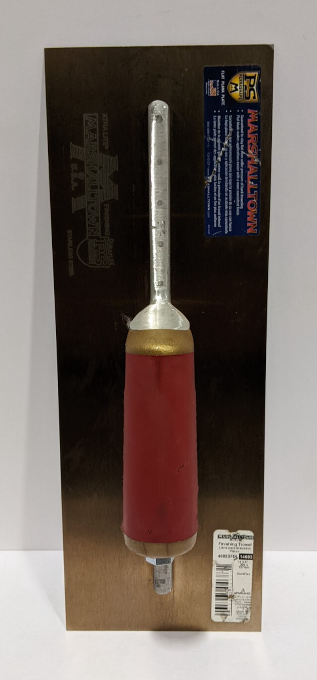 MARSHALLTOWN DuraFlex 14 x 5 Inch, 11 5/8 Inch Mounting Finishing Trowel