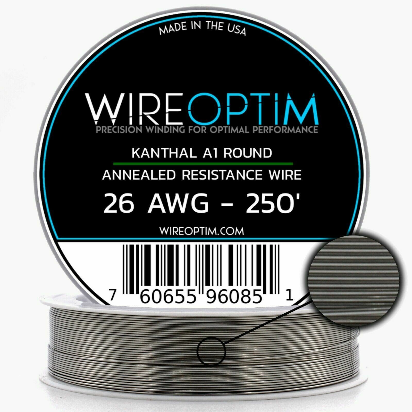 Kanthal A1 16 18 20 21 22 23 24 25 26 27 28 29 30 31 32 34 36 38 40 AWG 25-1000'
