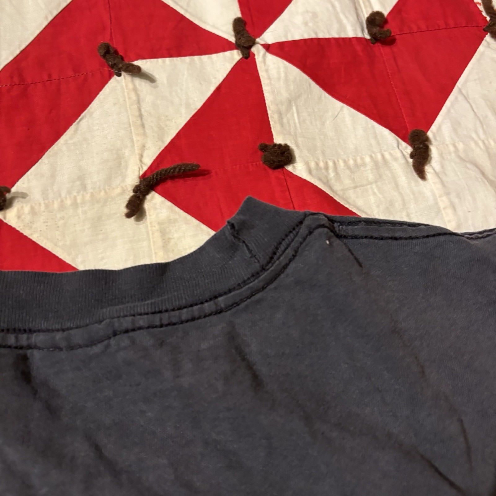 Vintage Murina Blank Black T Shirt Mens XL Distressed As Is Holes