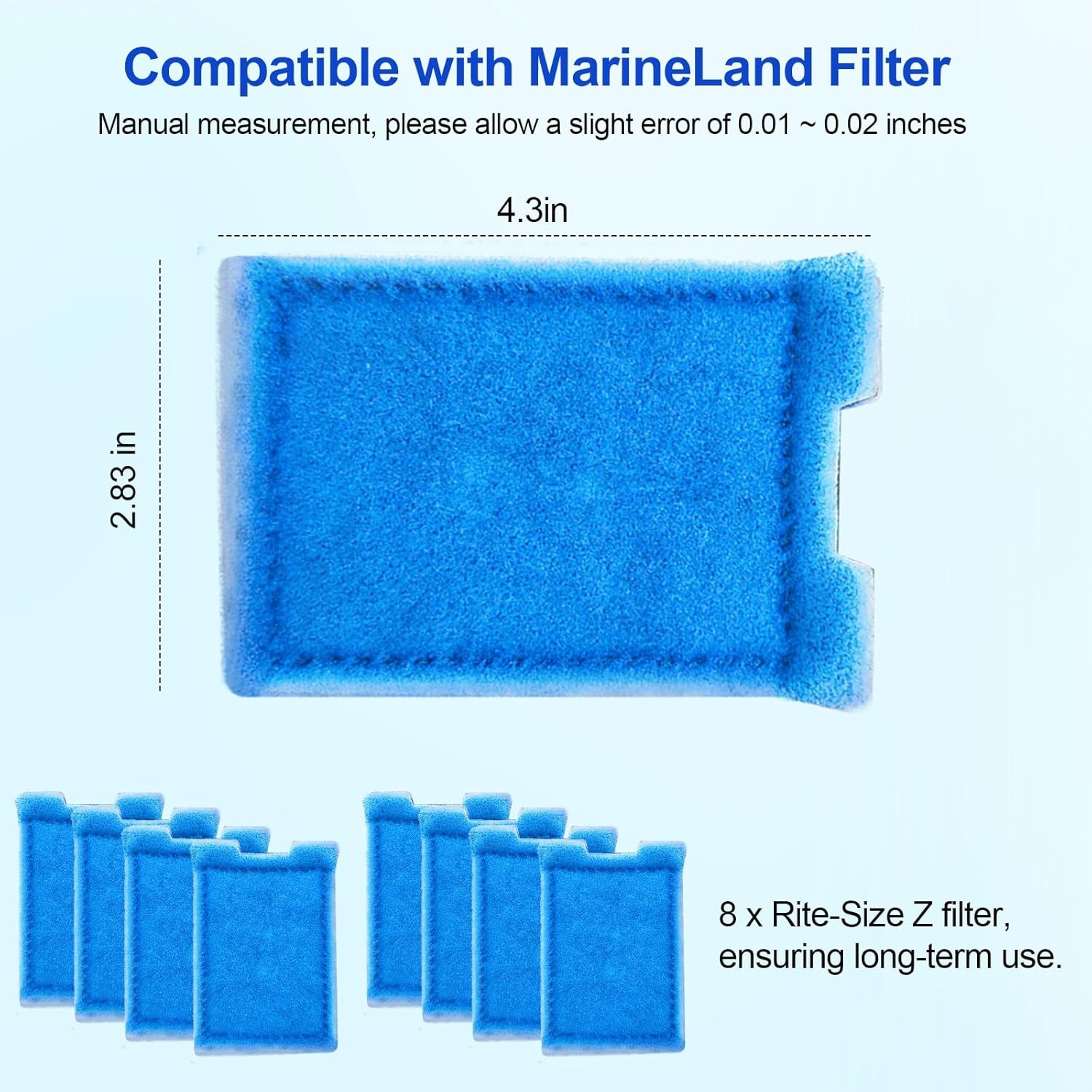 Rite-Size Z Aquarium Filters Fish Tank Filter Cartridges Compatible with...