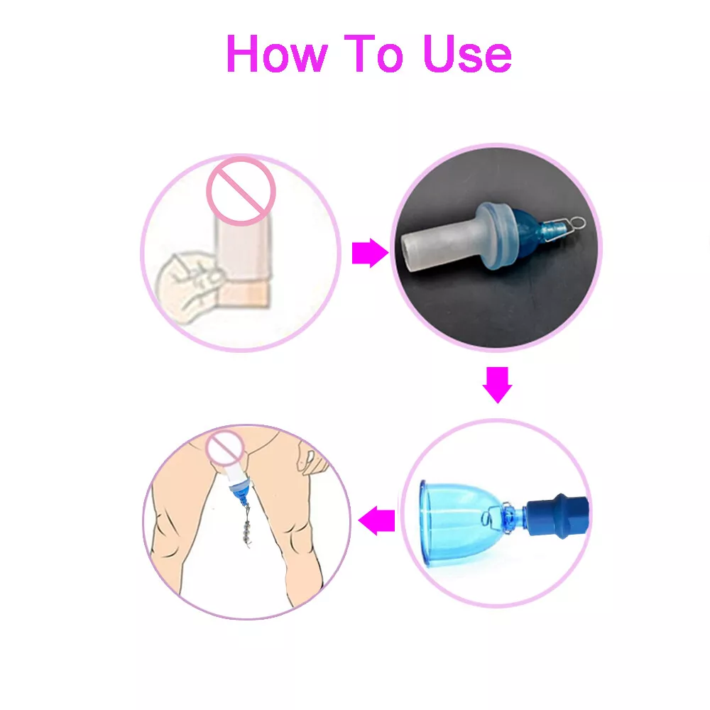 Male Extender Penis Stretcher Enlargement Vacuum Cup Enhancement Hanger Supply