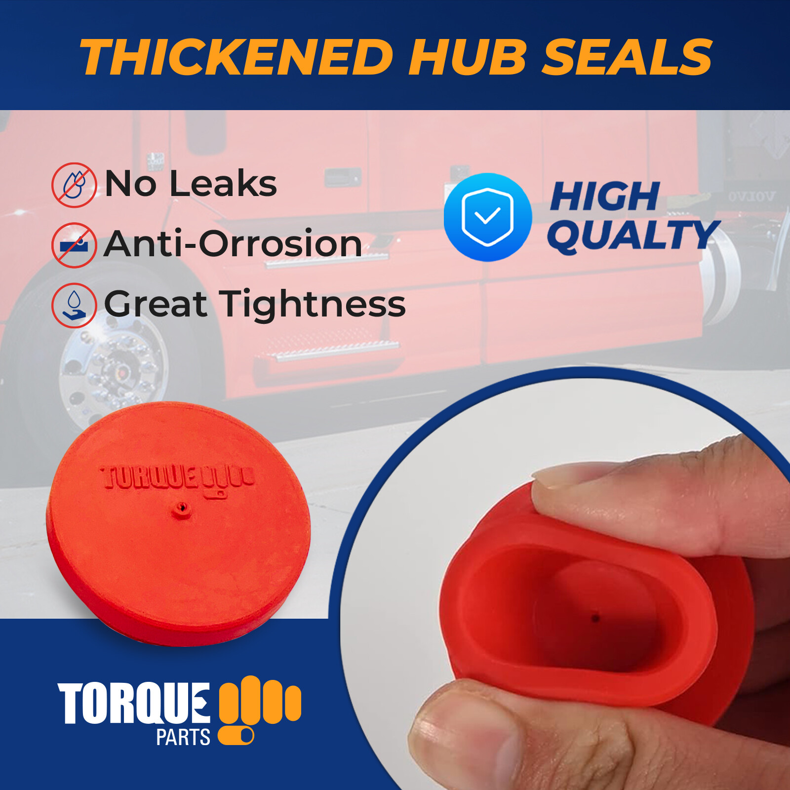 4 Pcs Aluminum Hub Cap Replaces 343-4009 with extra 5 Pcs Gaskets and 5 Pcs Rub