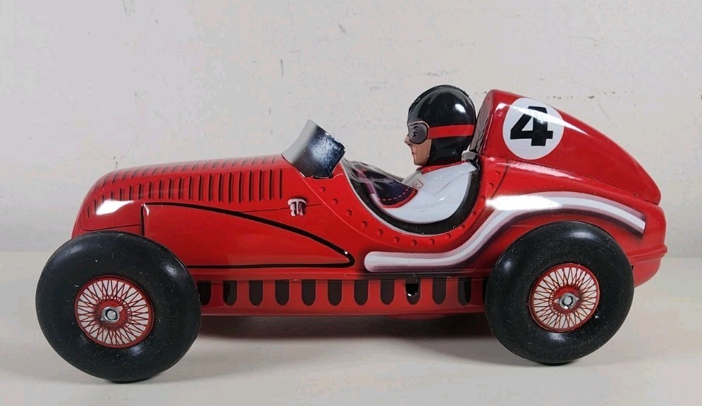 Schylling Tin Grand Prix Racer With Piston Pounding Engine Sound NIB