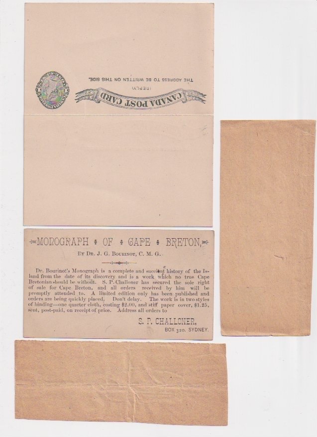 1890s Canada Postal Stationery Cape Breton History & Masonic 7 Post Cards