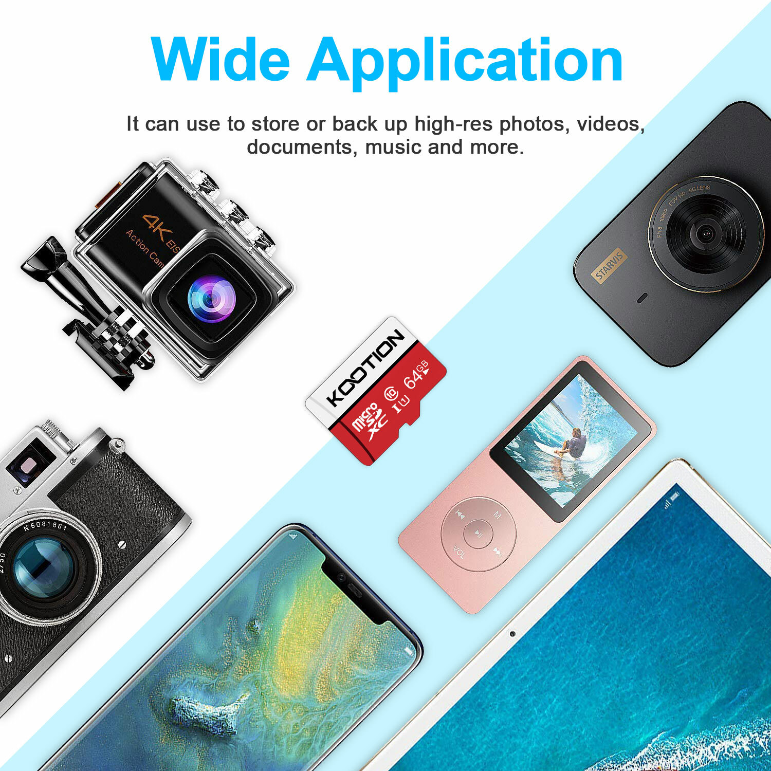 1-100PAck 16GB 32GB 64GB 128GB Ultra Micro SD Class 10 TF Cards Memory Card LOT