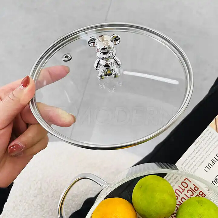 Heat Resistant Soup Pot High Borosilicate Cooking Glass Pot Great For Gift