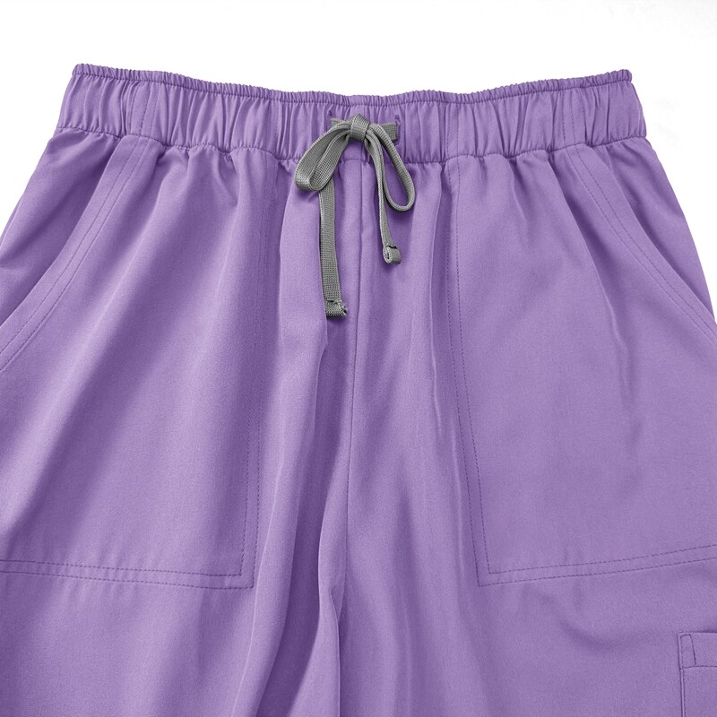 Scrub Set Men Women NiaaHinn Scrub Medical Uniforms V-Neck Top Straight Pants