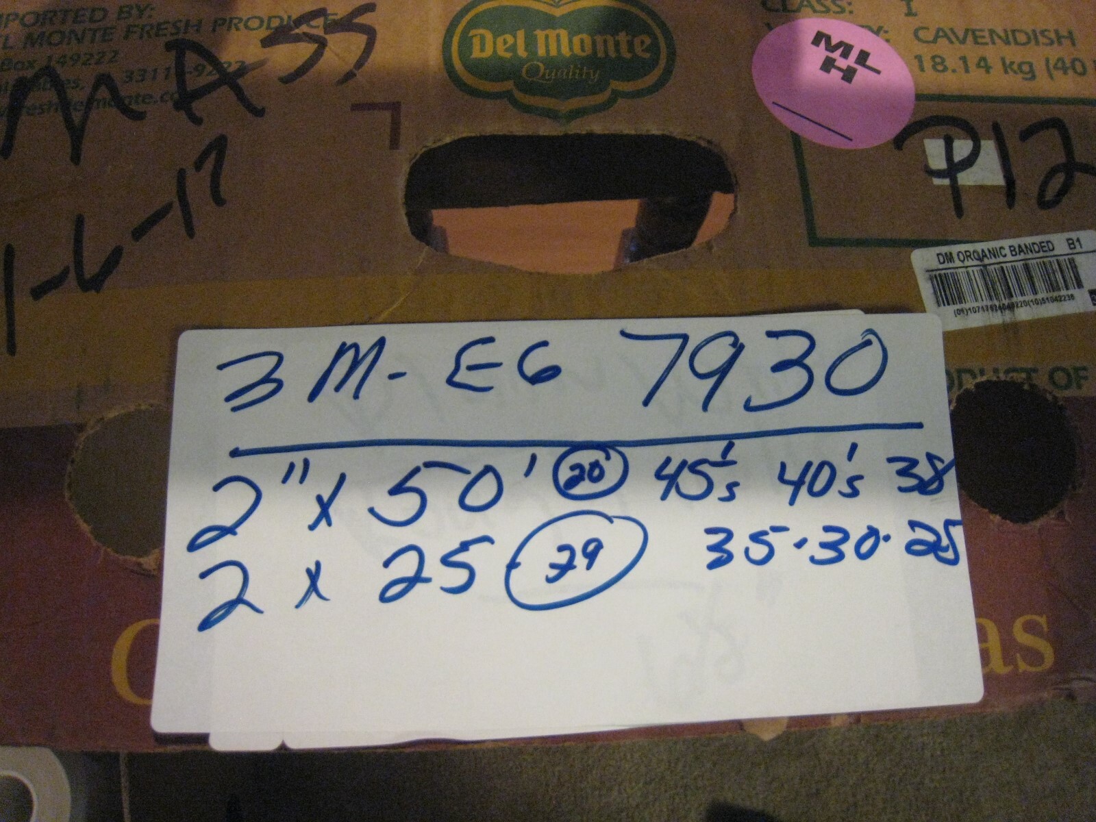 3M White 7930 High Intensity Reflective Tape 2" X 25 feet