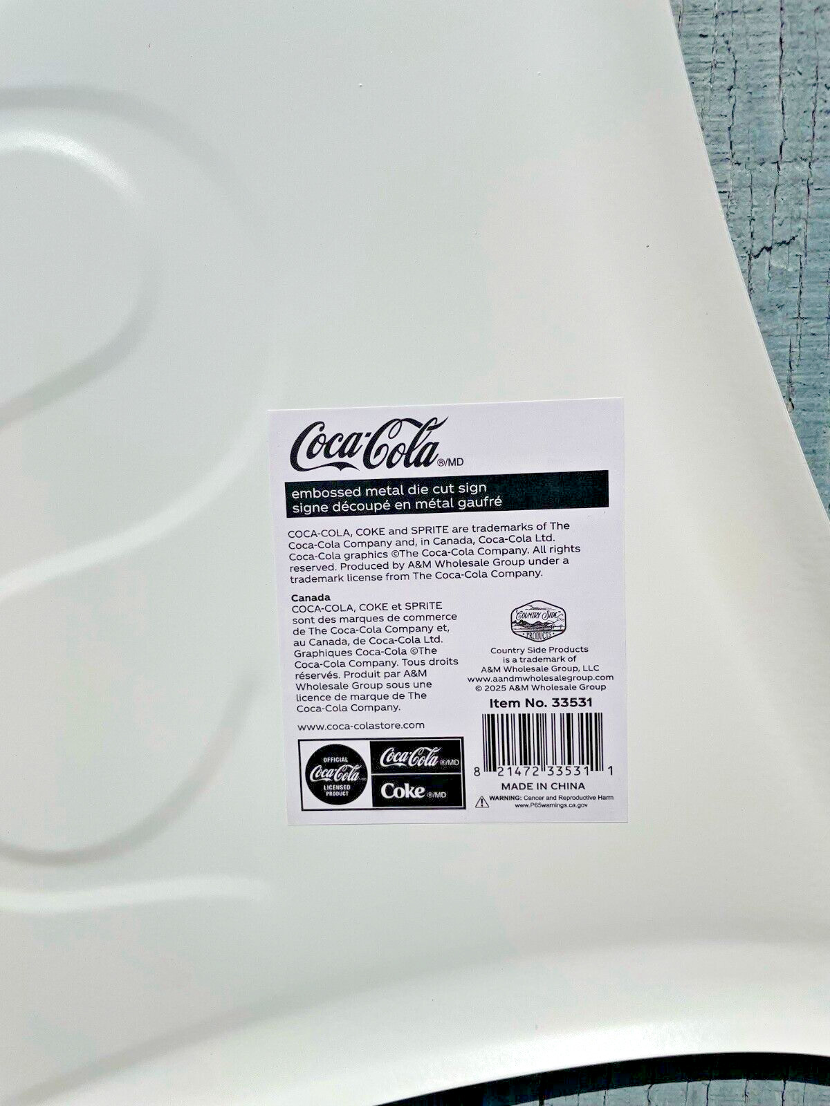 Retro Style SPRITE - 36in X 21in Metal Sign - NEW Vintage Look Coca-Cola / Coke