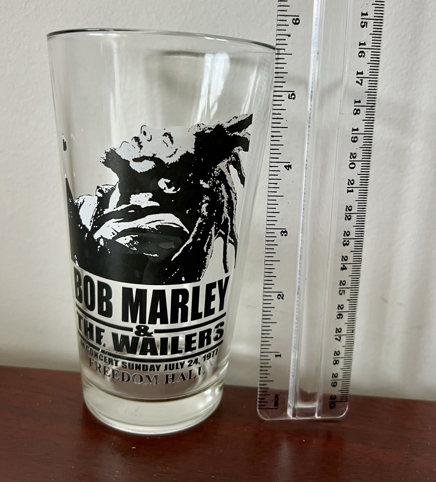 Vintage Bob Marley & the Wailers Concert Sunday July 24, 1977 Freedom Hall Glass