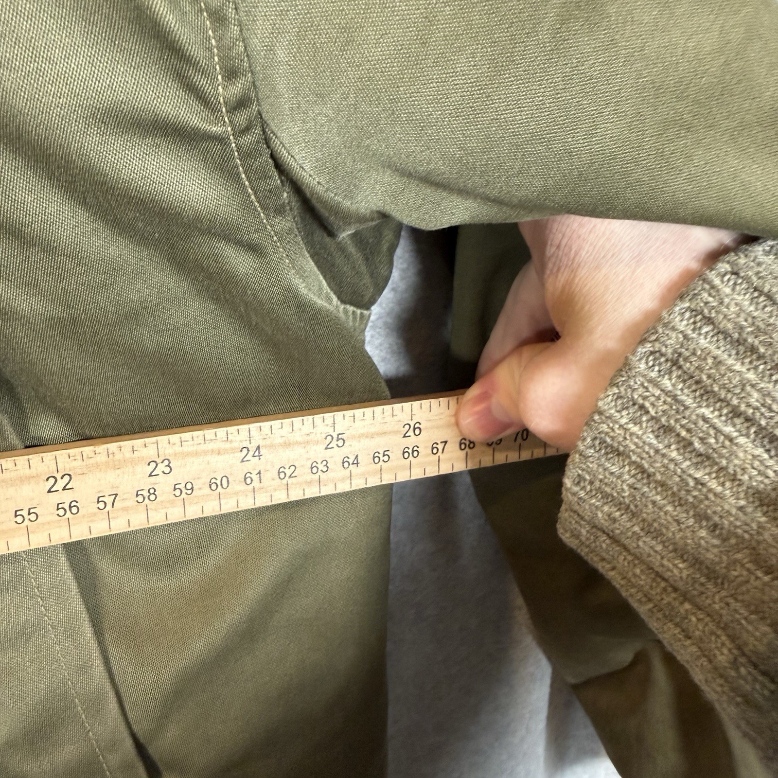 US Military Vintage 40s WW2 OG Faux Fur Talon Zip Hood B-9 Parka Jacket Mens XL