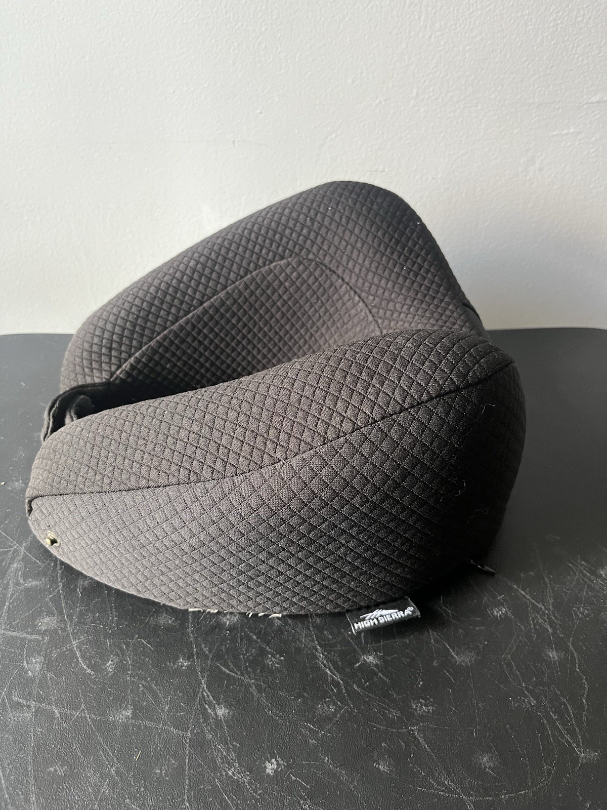 High Sierra Black Memory Foam Neck Travel Adjustable Pillow