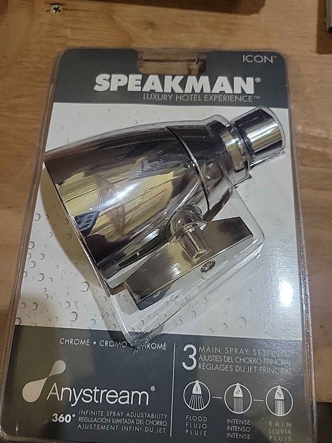 Speakman 2052-BP Icon Anystream Luxury Hotel Experience 360' Shower Head **NEW**